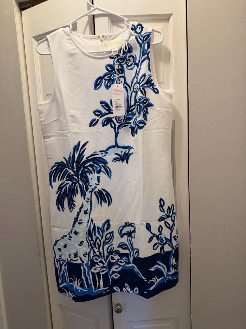 NWT LILLY PULITZER JULIENNE SHIFT DRESS SIZE 8 RESORT WHITE OVERSIZED TALL TALES